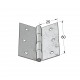 GALVANIZED FLAT STEEL HINGE 60x50 ITALY